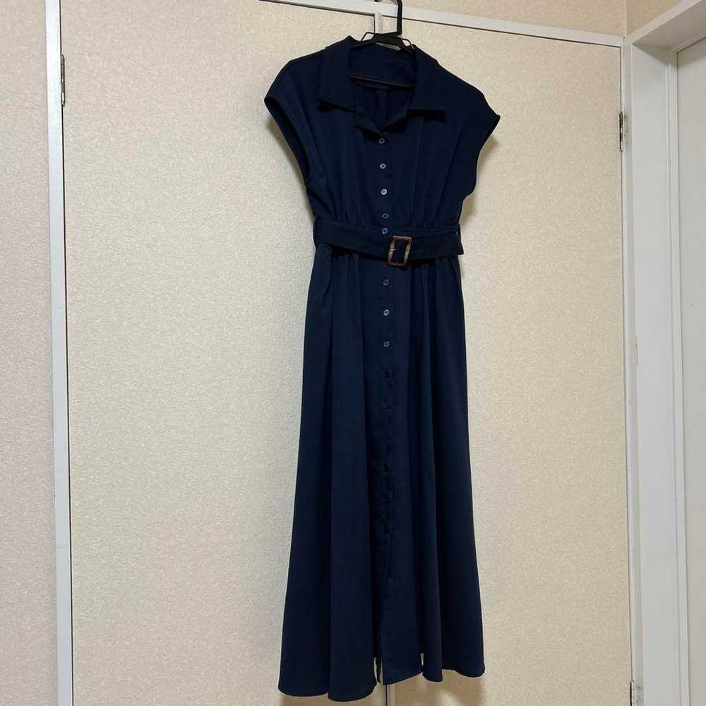 Short-sleeved long dress. - image 1