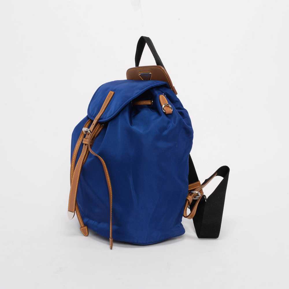 Prada Bluette Nylon & Saffiano Small Backpack - image 2