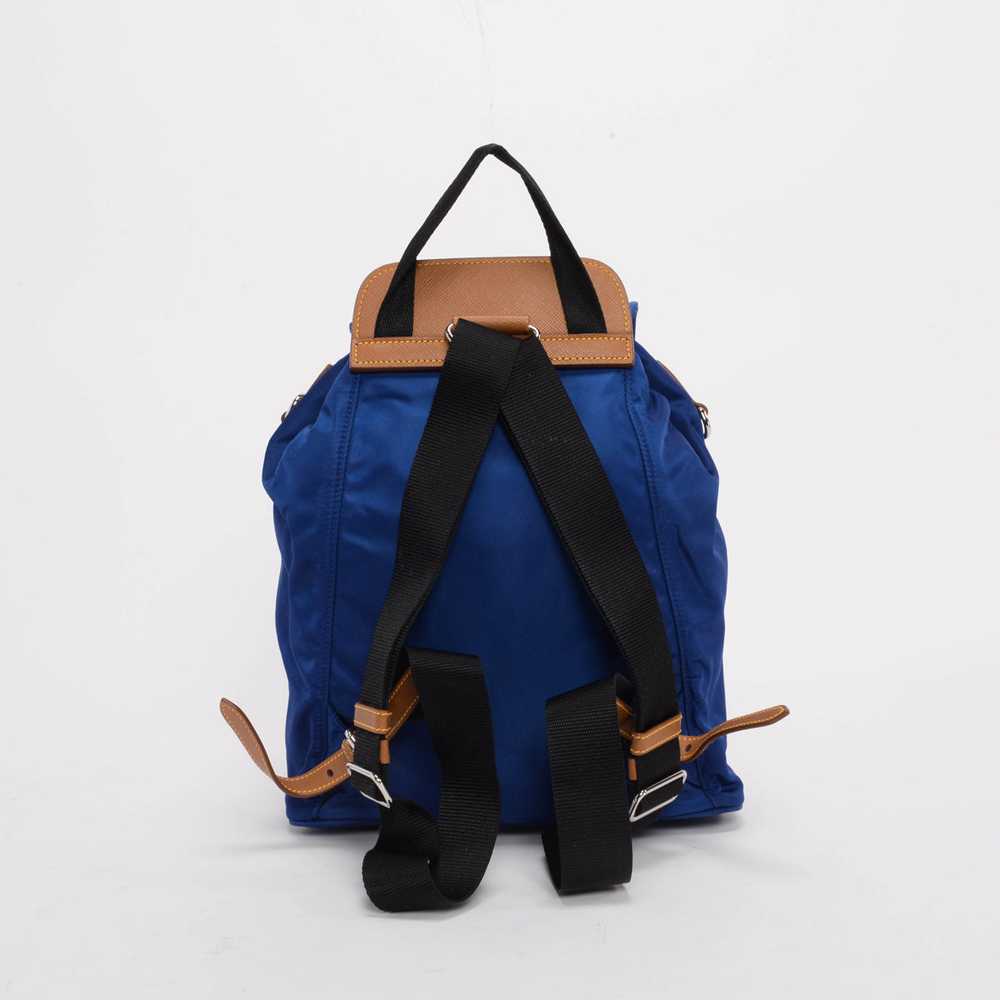 Prada Bluette Nylon & Saffiano Small Backpack - image 3