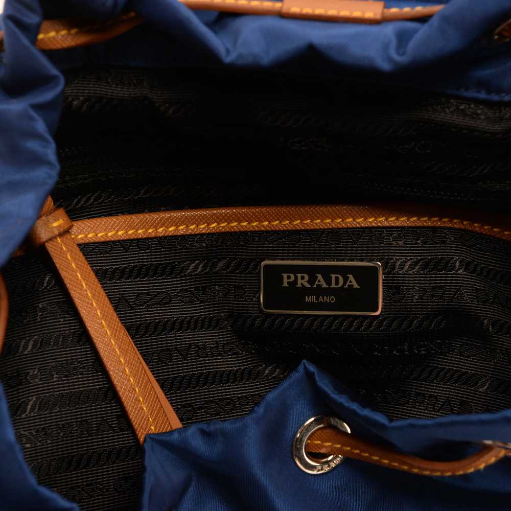 Prada Bluette Nylon & Saffiano Small Backpack - image 6