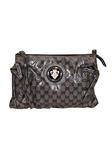 Gucci - Grey & Navy Monogram Coated Canvas