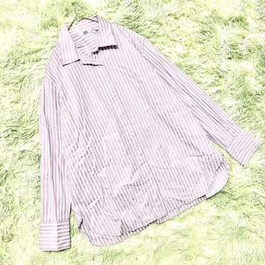 【UNIQLO UNIQLO】Cotton Striped Shirt (M) Loose Fit… - image 1