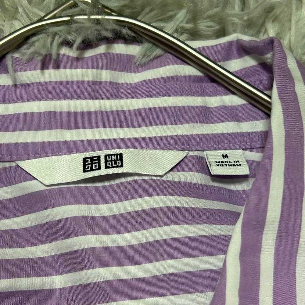 【UNIQLO UNIQLO】Cotton Striped Shirt (M) Loose Fit… - image 4