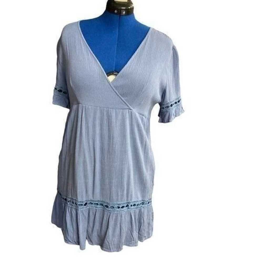 WILD BLUE SADIE ROBERTSON Blue Dress Size Large R… - image 1