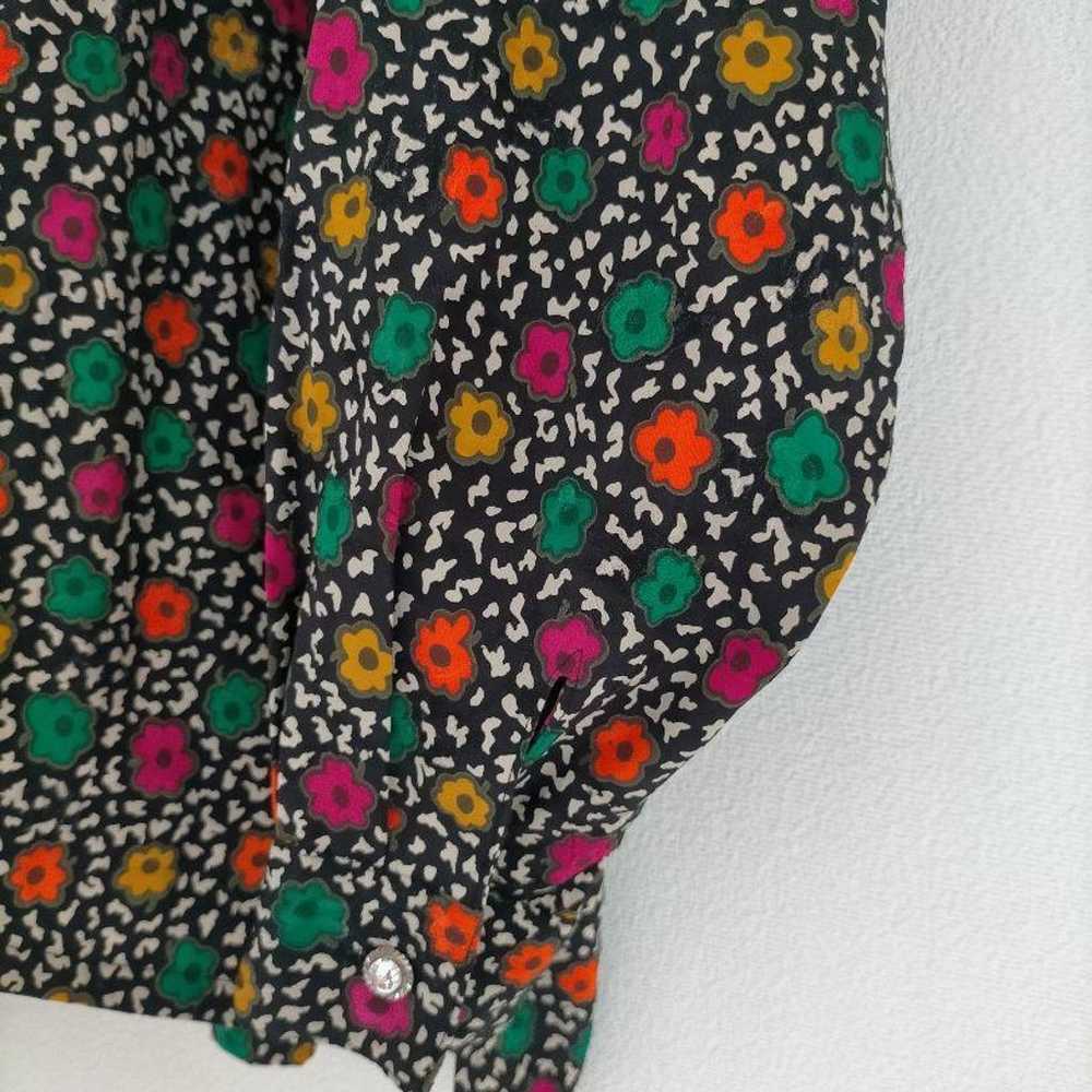 Vintage flower pattern blouse. - image 4