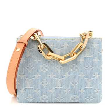 LOUIS VUITTON Monogram Denim Coussin BB Sky Blue