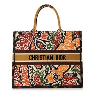 CHRISTIAN DIOR Canvas Embroidered Large Paisley B… - image 1