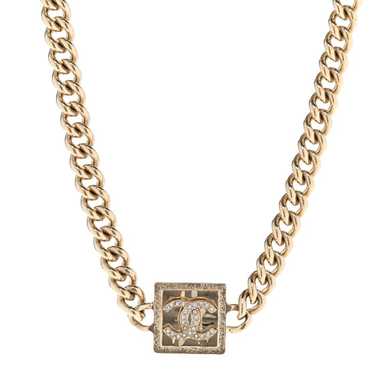 CHANEL Metal CC Choker Gold