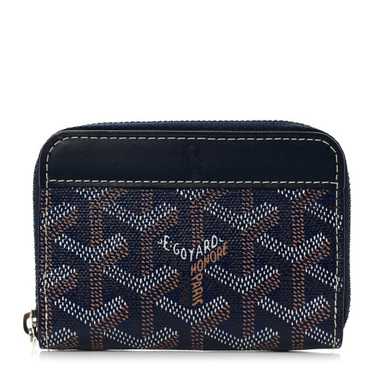 GOYARD Goyardine Matignon PM Wallet Navy