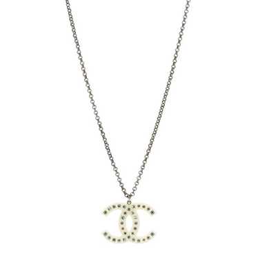 CHANEL Crystal CC Pendant Necklace - image 1