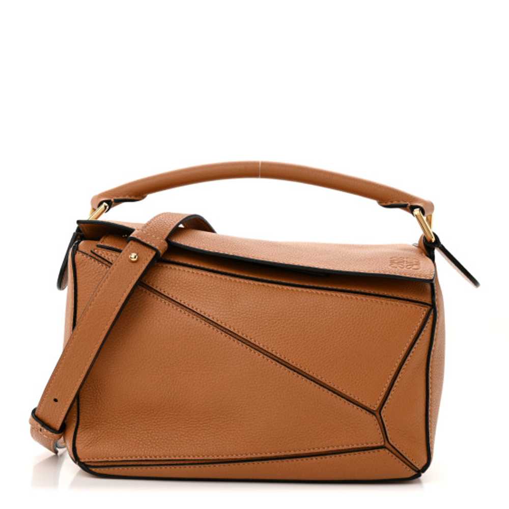 LOEWE Calfskin Small Puzzle Bag Light Caramel - image 1