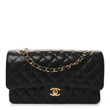 CHANEL Caviar Quilted Medium Double Flap Black