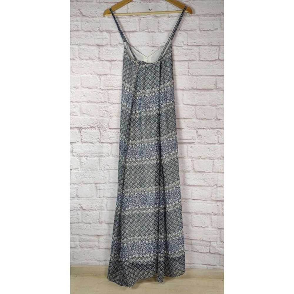 Madewell Floral Slip Maxi Dress Size M Blue Black… - image 2