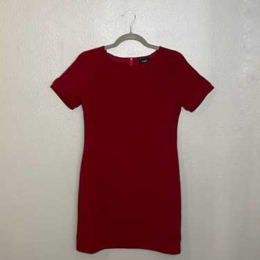 VICI Burgundy Short Sleeve Sheath Dress