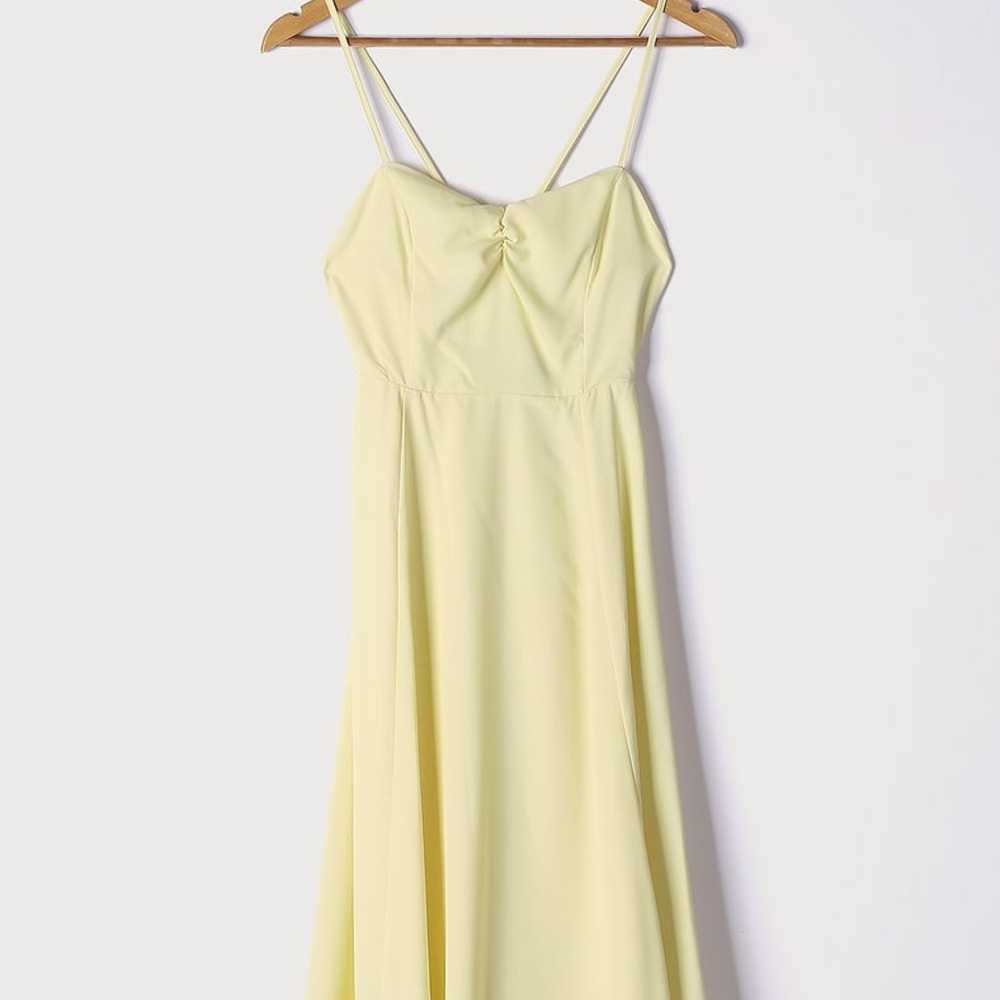 Remember Me Sweetly Light Yellow Sleeveless Midi … - image 11