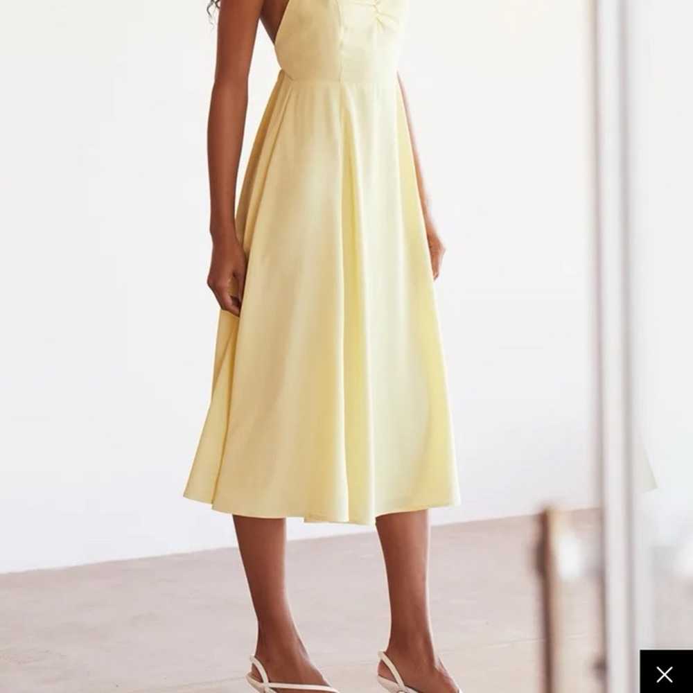 Remember Me Sweetly Light Yellow Sleeveless Midi … - image 12