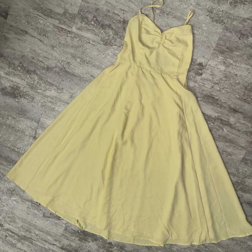 Remember Me Sweetly Light Yellow Sleeveless Midi … - image 3