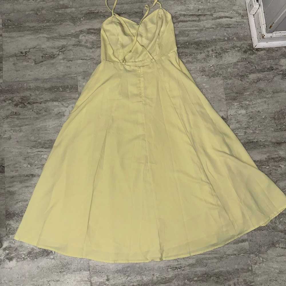 Remember Me Sweetly Light Yellow Sleeveless Midi … - image 4