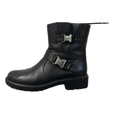 Aquatalia Leather biker boots