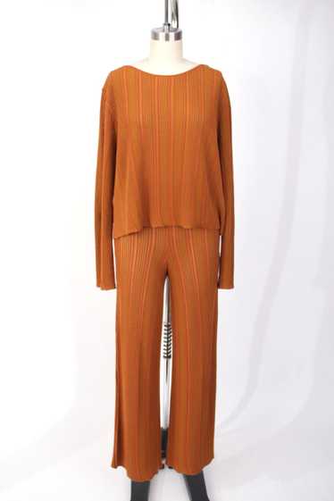 Paloma Wool Pumpkin Spice Striped Pant Set - image 1