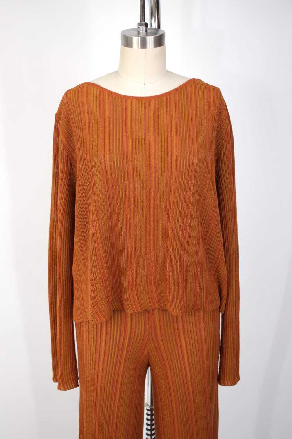 Paloma Wool Pumpkin Spice Striped Pant Set - image 8