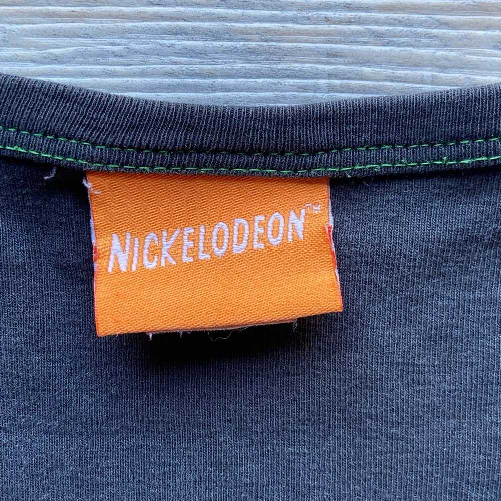 Vintage y2k 2000s Black Nickelodeon T-Shirt Invad… - image 5