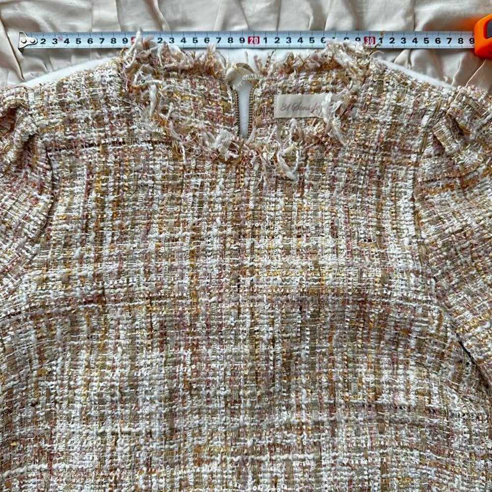 31 Sons de mode one-piece tweed lame material. - image 9