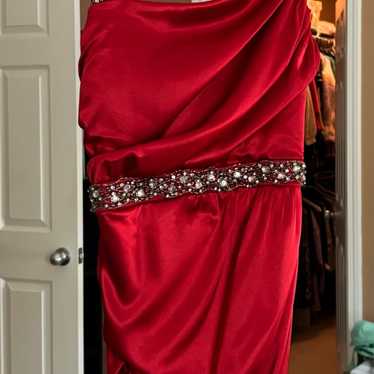 red prom dress