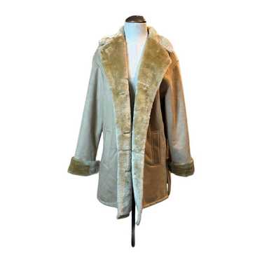 Vintage Fleet Street Women's Faux Fur Lined Tan O… - image 1