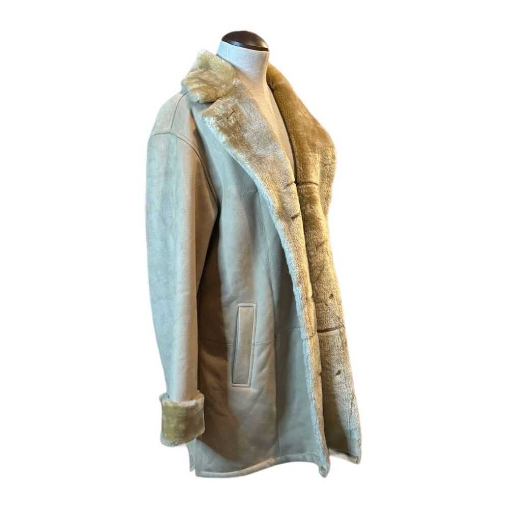 Vintage Fleet Street Women's Faux Fur Lined Tan O… - image 2