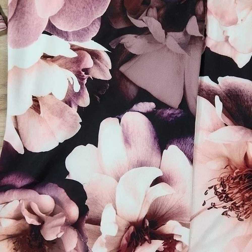 Missguided Purple Floral Faux Wrap Around Mini Dr… - image 9