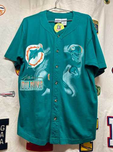 Vintage Green Miami Dolphins NFL All Over Print Bu