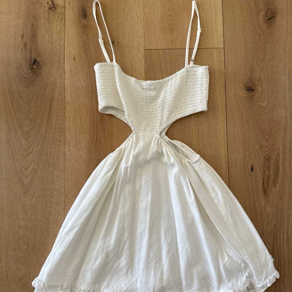 White Cutout Sundress - image 2