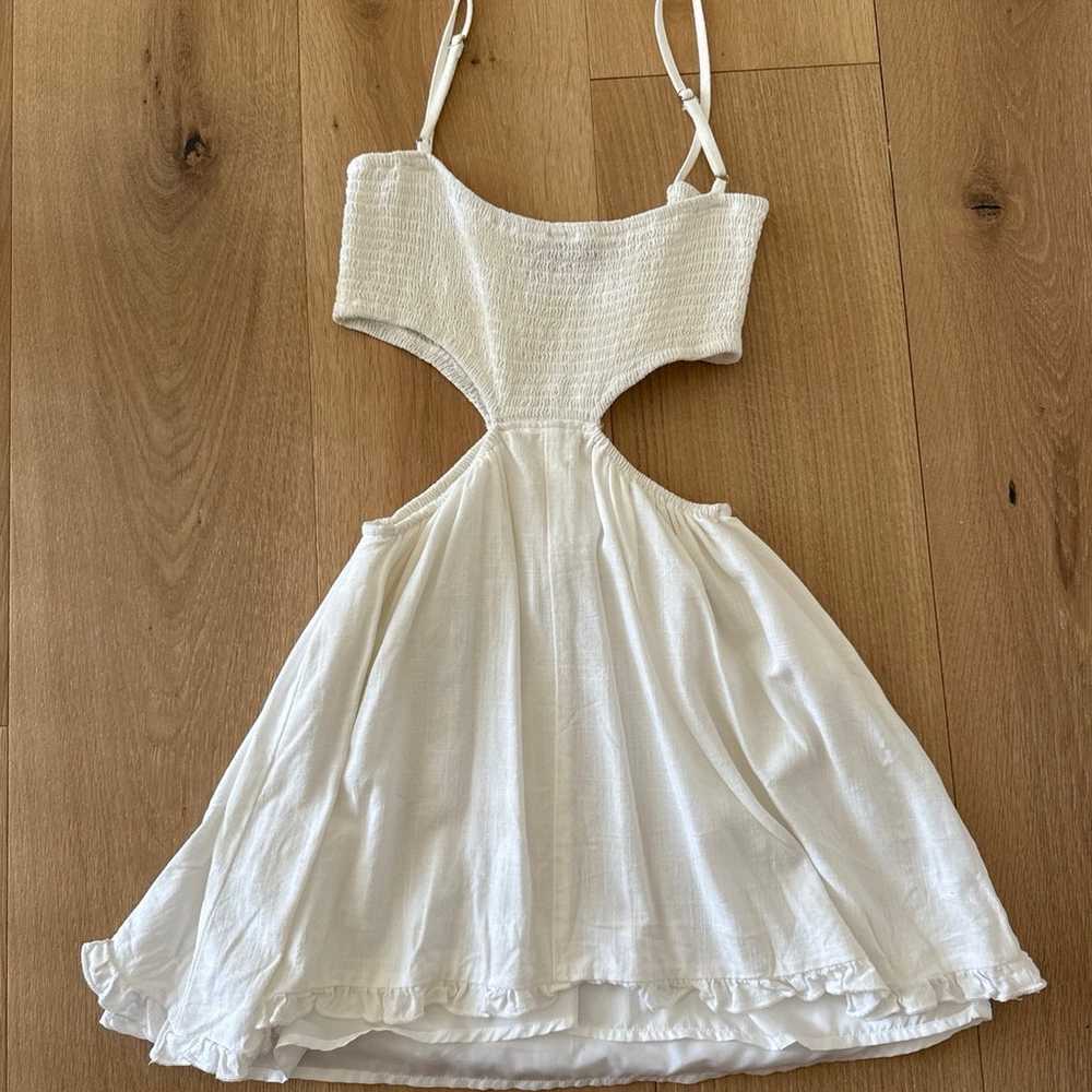 White Cutout Sundress - image 4