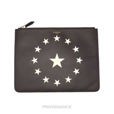 Givenchy 🔴 Givenchy Star Zip Pochette Jour - Bla… - image 1