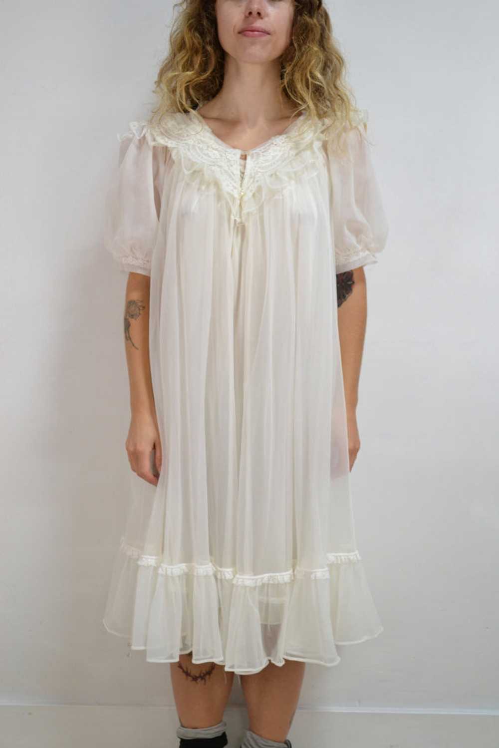 Ivory Nightie and Robe Set - image 1