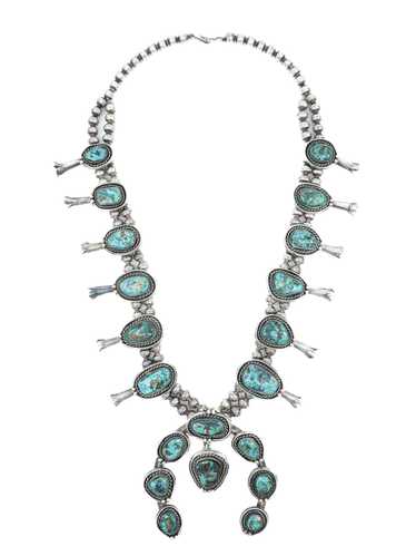 Turquoise Squash Blossom Necklace