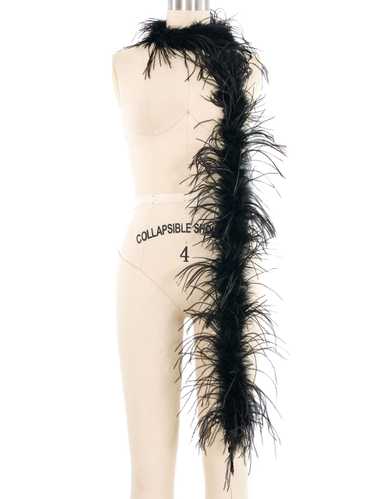 Black Ostrich Feather Boa