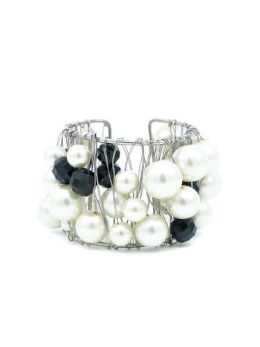 Pearl Bead Wire Cuff