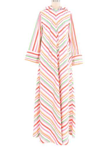 Christian Dior Rainbow Striped Lounge Caftan