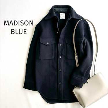 Madison Blue* Wool CPO Melton Shirt Jacket Navy 01