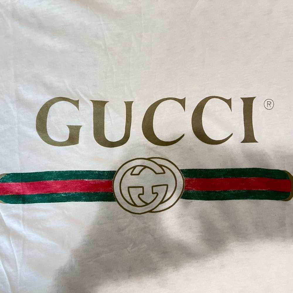 GUCCI oversized printed cotton-jersey T-shirt - image 4