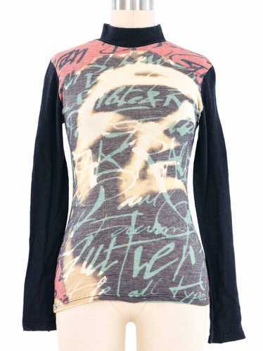 Jean Paul Gaultier Graffiti Knit Top