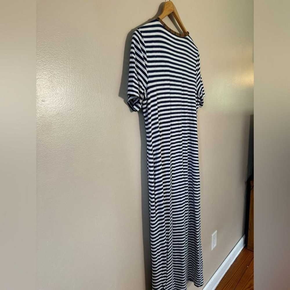 Chico’s Striped Maxi Dress Size 1 (8) EUC - image 4