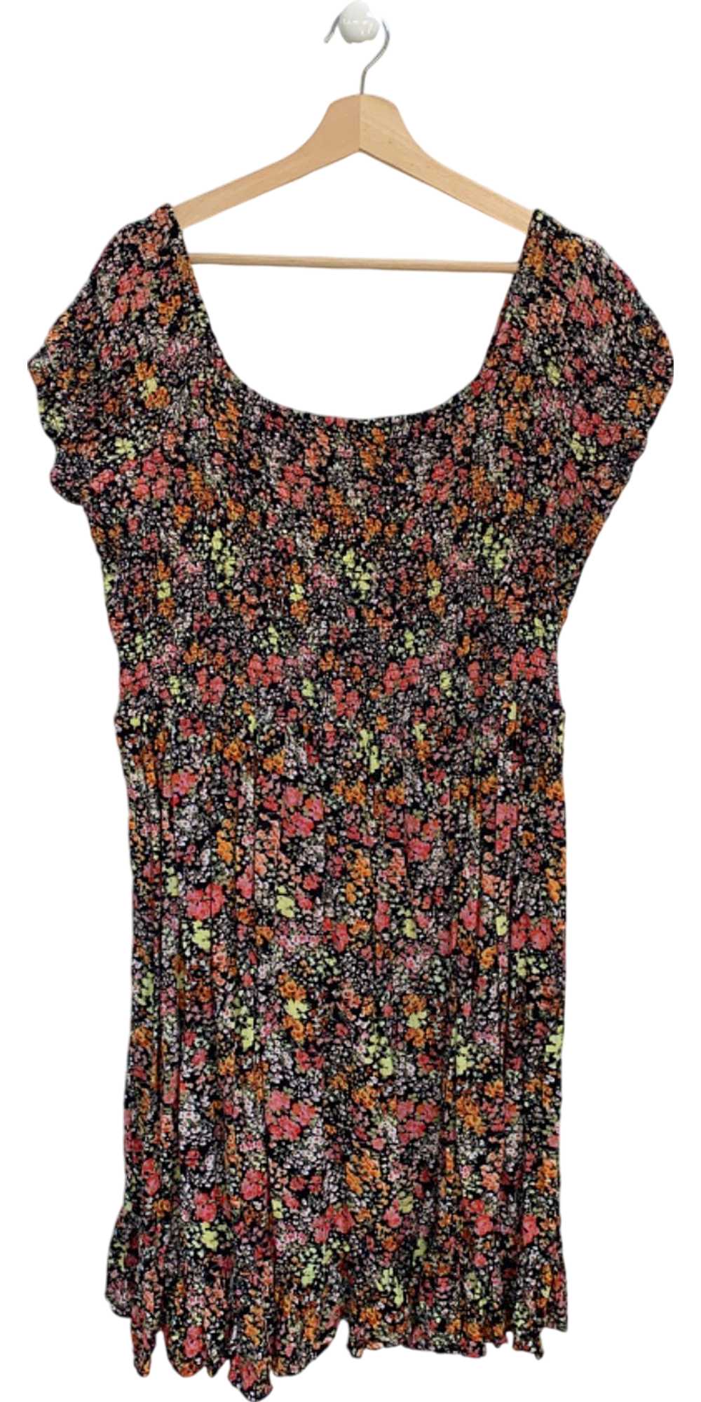 Yours Multicolour Floral Print Dress Size UK 26-28 - image 1