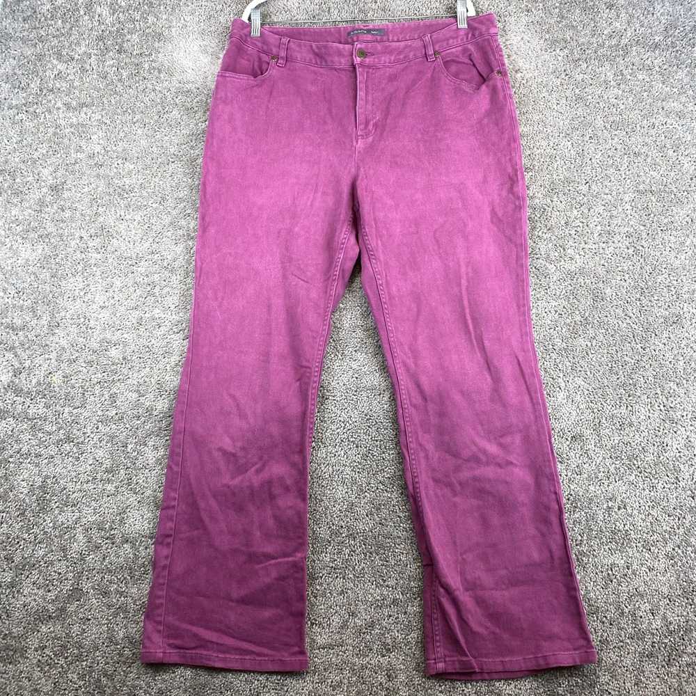 Vintage High Rise Dark Wash Purple Bootcut Style … - image 1