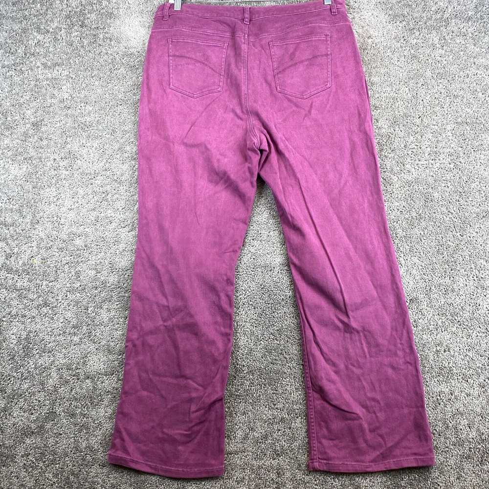 Vintage High Rise Dark Wash Purple Bootcut Style … - image 3