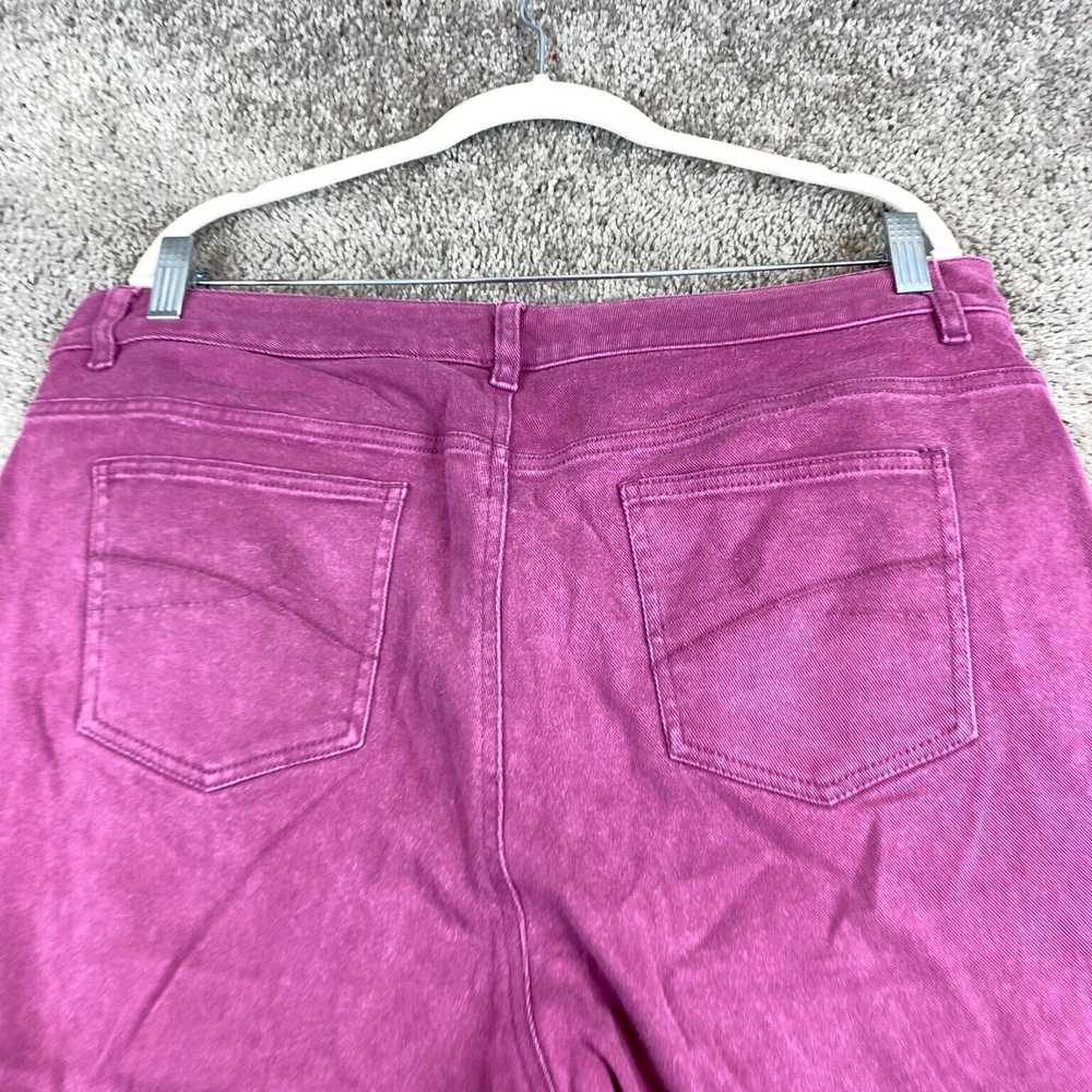 Vintage High Rise Dark Wash Purple Bootcut Style … - image 4