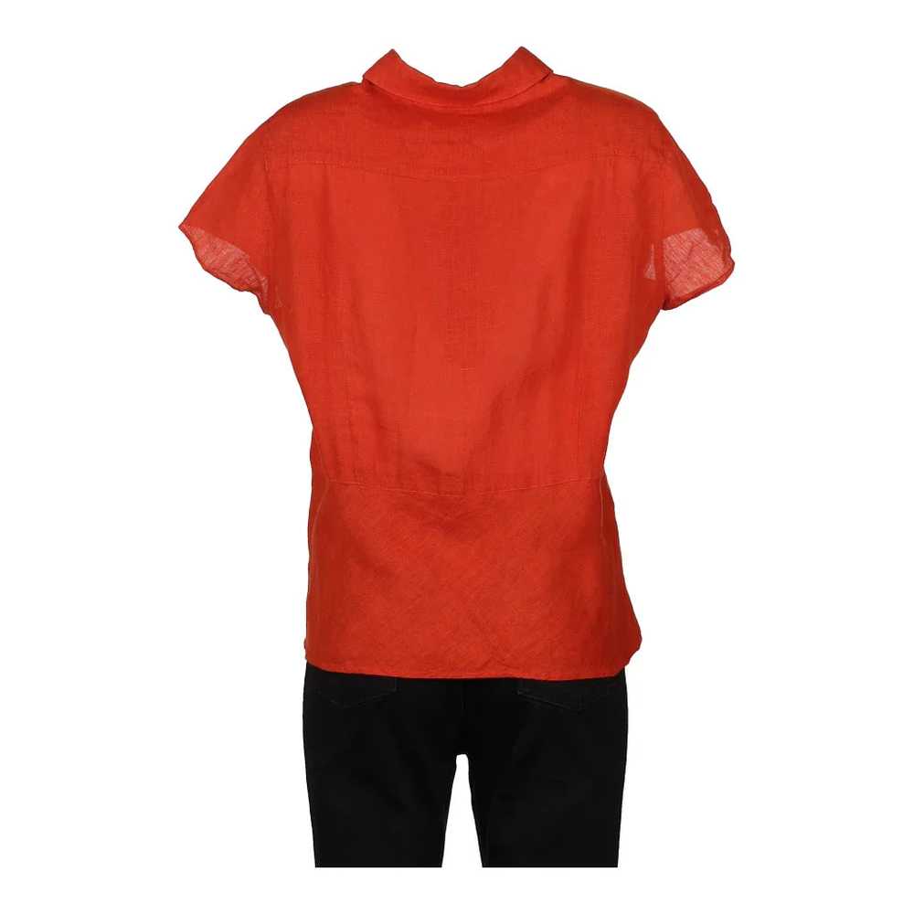 Weekend By Max Mara Short Sleeve Shirt - XL Orang… - image 3