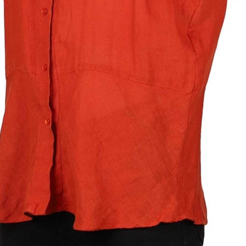 Weekend By Max Mara Short Sleeve Shirt - XL Orang… - image 7